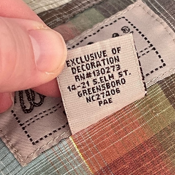 Wrangler wrancher Pearl snap plaid cotton western cowboy button up shirt - Picture 4 of 5